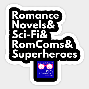 NRP Topic White Letters nerdy logo Sticker